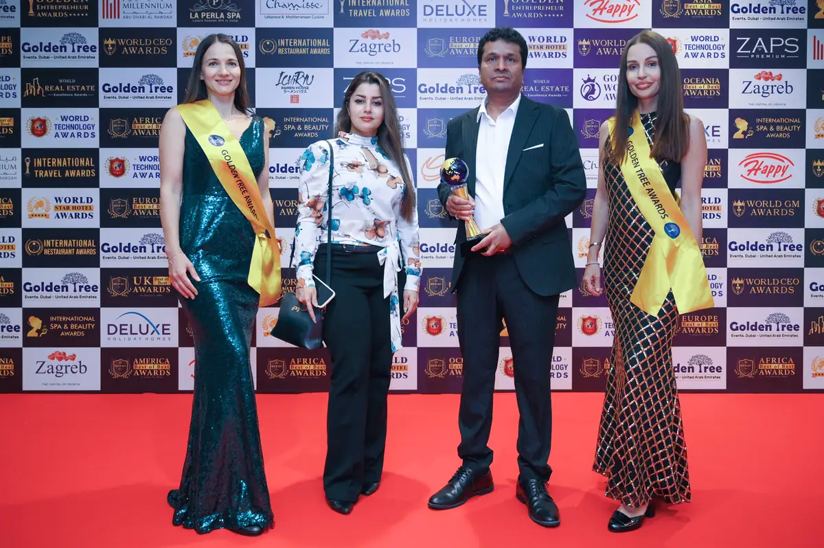 Winners celebrating at the Golden Tree Awards gala